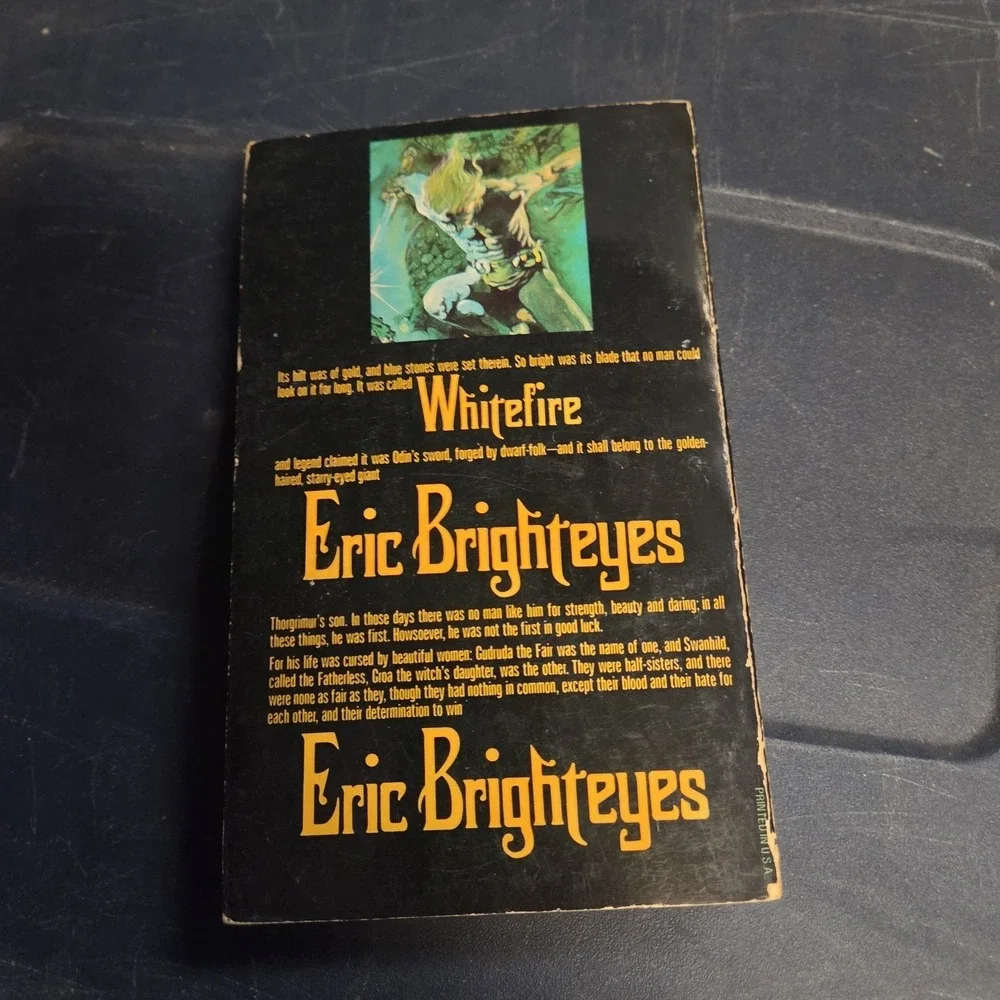 Eric Brighteyes, H. Rider Haggard, PB Zebra Books 1st Ed 7/78